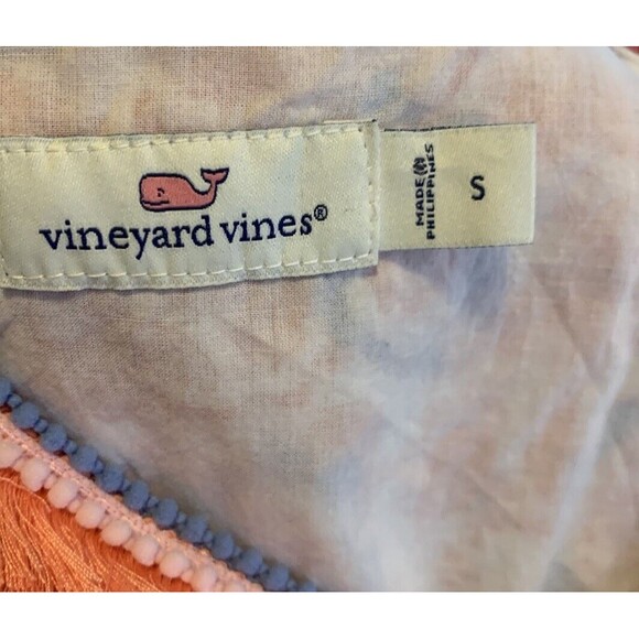 Vineyard Vines Floral Striped Pintuck Lot 2 Sleeveless Sz Small 4 Cotton Coastal - Picture 10 of 16